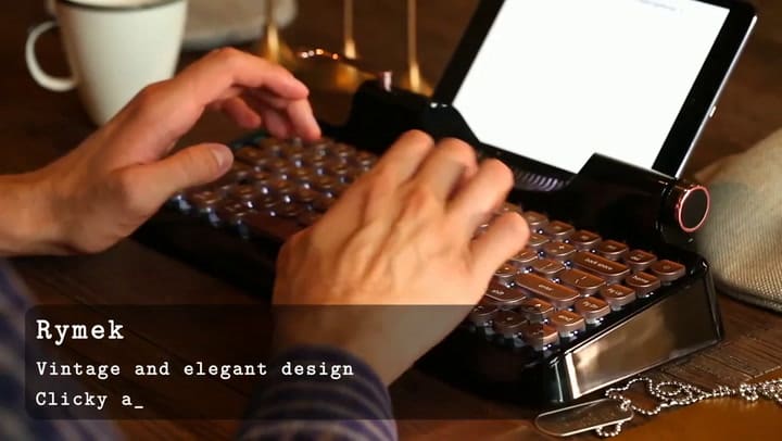 Así es Rymek, el teclado retro Bluetooth - Fuente: YouTube