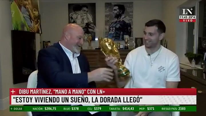 La primera parte de la entrevista de LN+ con 'Dibu' Martínez