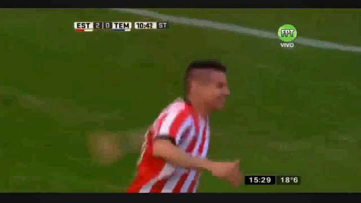 El gol de Auzqui (2-0) Estudiantes vs Temperley - Torneo Primera División 2016