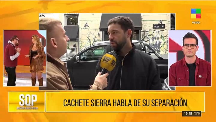 Agustín "Cachete" Sierra confirmó su separación de Fio Giménez