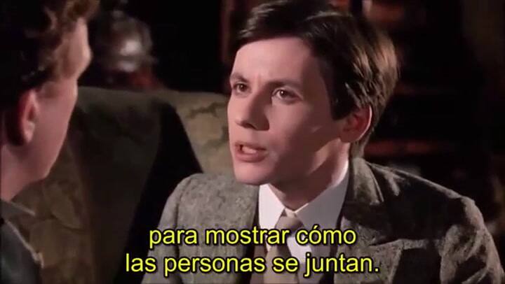 Escena de 'Nijinsky' en la que se explica la esencia de Juegos, un ballet-tenis – Fuente: YouTube