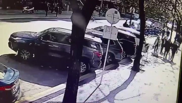 Así fue el intento de robo de la camioneta del presidente de la Corte en la puerta de los Tribunales