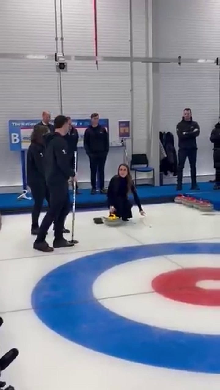 La princesa Kate Middleton se animó a probar el deporte