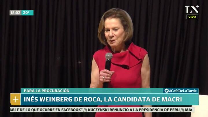 Inés Weinberg de Roca la candidata de Macri