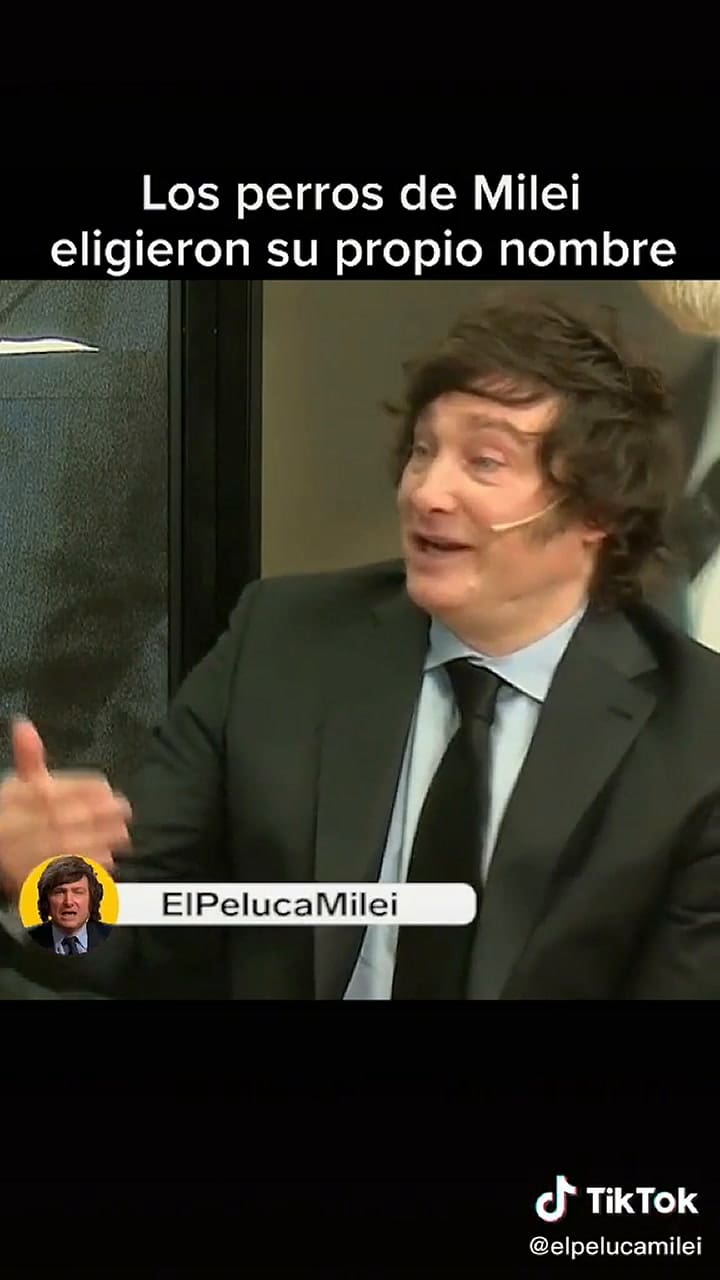 Milei y su amor por los perros