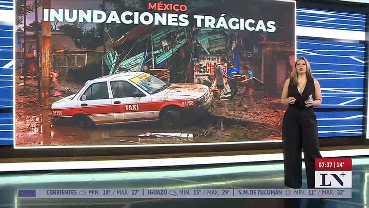 Tragicas inundaciones en Mexico: al menos 44 muertos