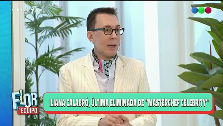 Flor de Equipo. Iliana Calabró visito el programa debut y habló de su eliminación en Masterchef