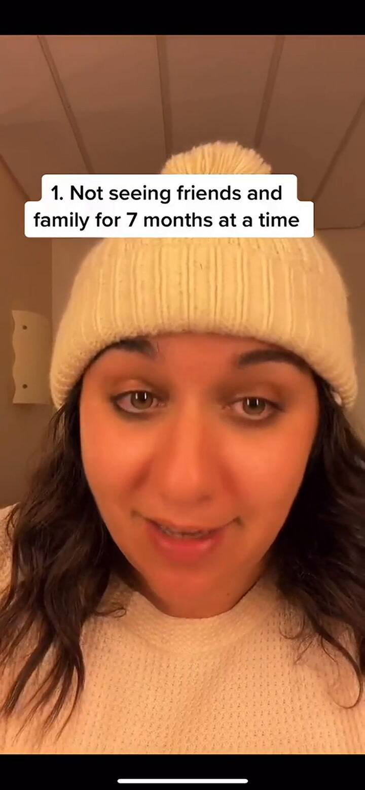 Una joven que trabaja en cruceros dijo la verdad sobre su experiencia