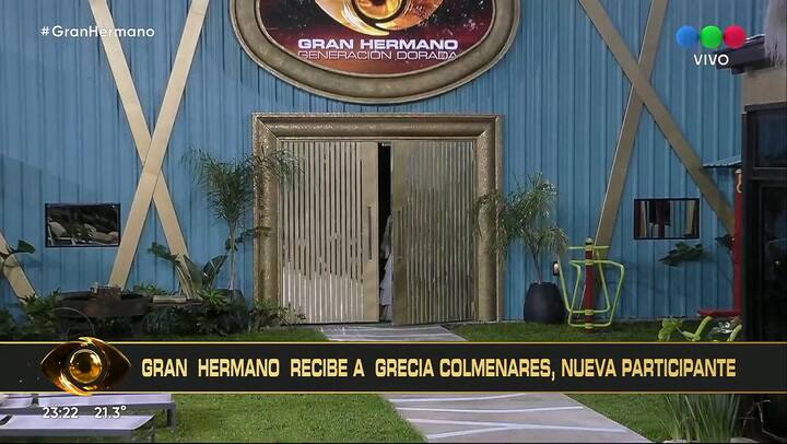 Así fue el ingreso de Grecia Colmenares a la casa de Gran Hermano