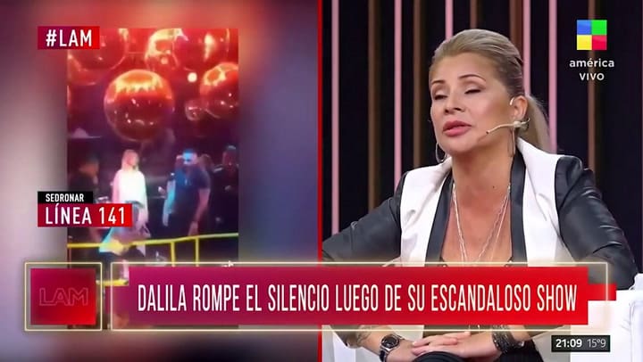 Dalila reveló que sucedió antes del polémico show que se viralizó