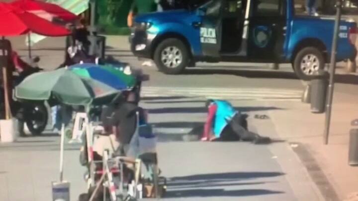 Tiroteo en Retiro. Así fue el momento en que detienen al agresor: hubo cuatro heridos