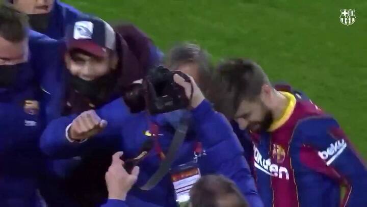 El misterio de la “aparición” de Messi en pleno festejo de Barcelona