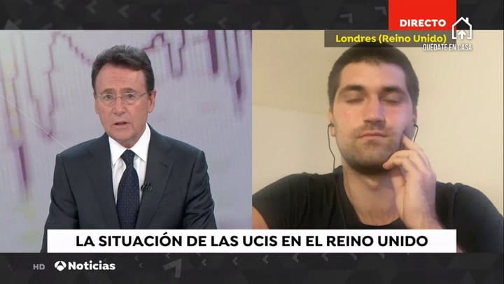 Lucas Álvarez lucha contra el coronavirus en Londres: 'El tsunami es la razón por la que soy médico'