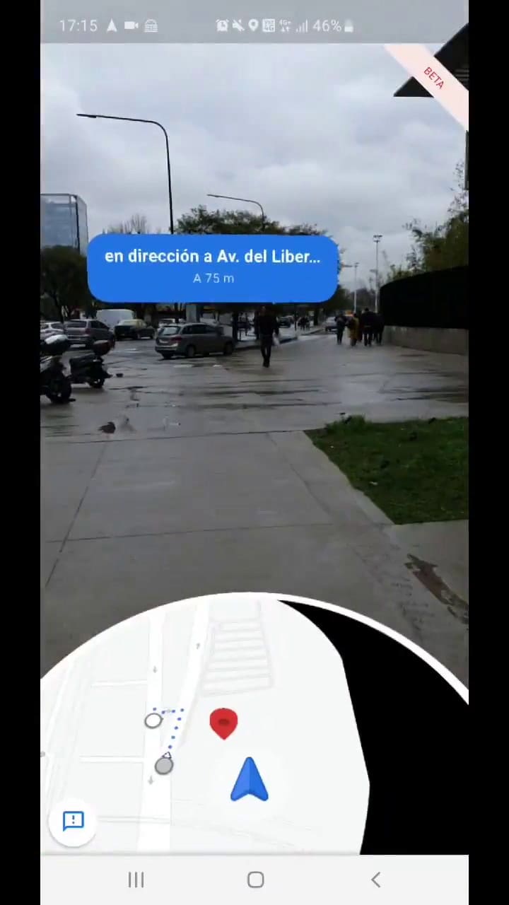 Google Maps con realidad aumentada