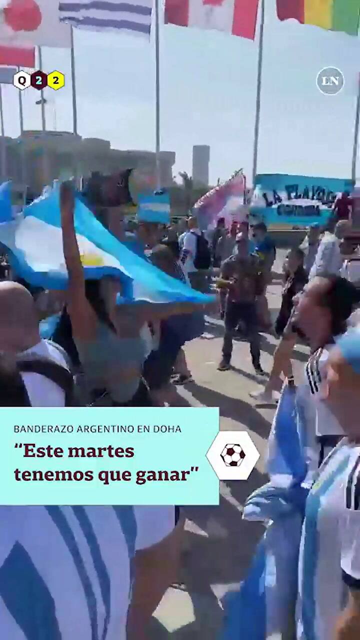 Este martes tenemos que ganar', el canto argentino en Doha