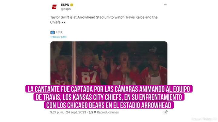 Taylor Swift alimenta los rumores de romance con Travis Kelce