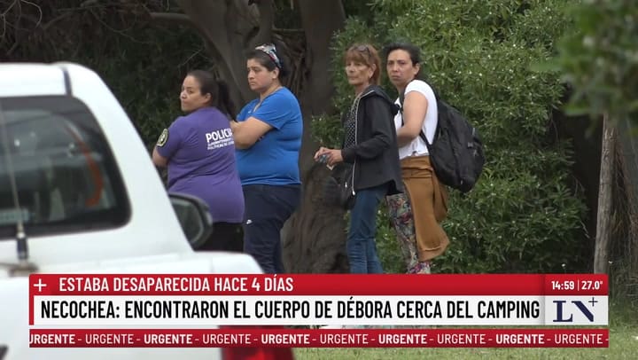 Encontraron el cuerpo de Debora cerca del camping