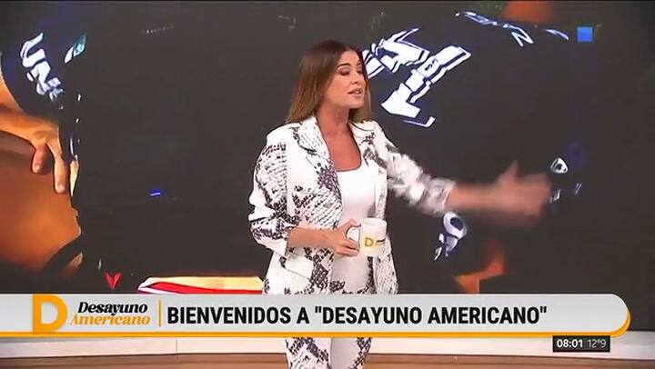 Pamela David celebró el título de Independiente Rivadavia en Desayuno Americano