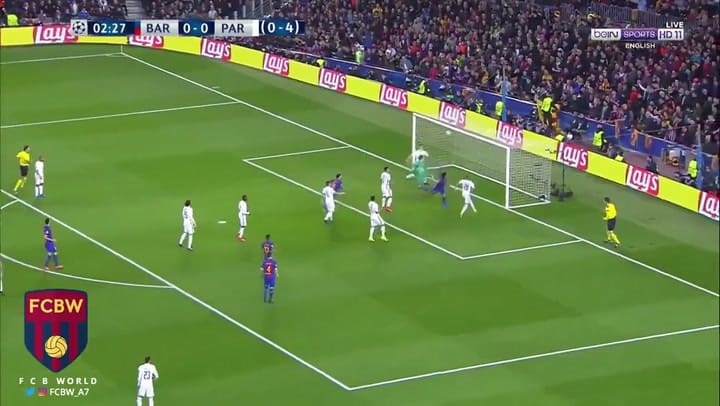 El 1-0 para Barcelona: gol de Luis Suárez