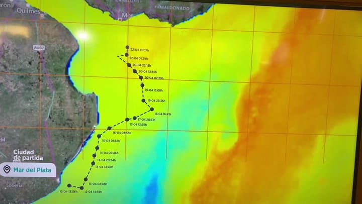 Itinerario del tortugo Jorge