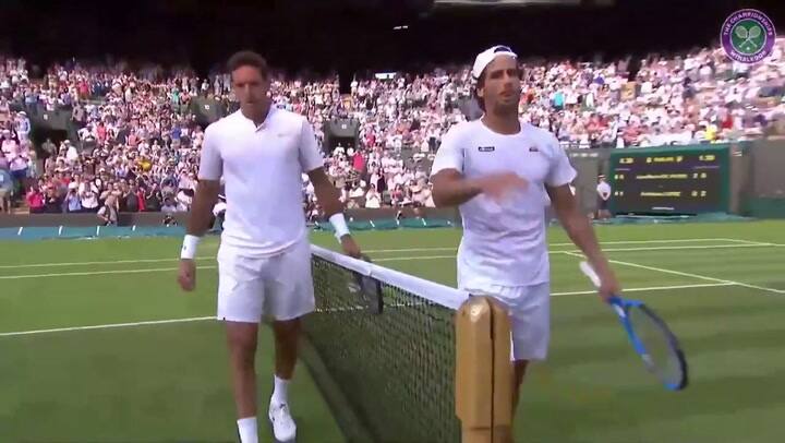 Del Potro ganó en Wimbledon ante el español Feliciano López - Fuente: Twitter