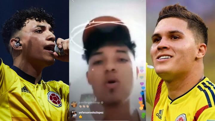 Juanfer Quintero rapeando - Fuente: YouTube