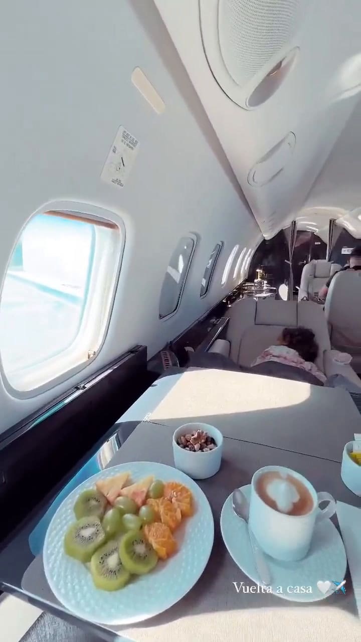 El video del avión que compartió Agustina Gandolfo