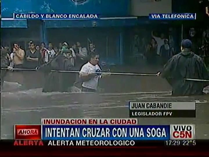Belgrano, bajo el agua (C5N)