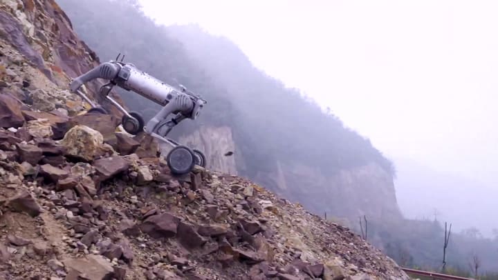 Así es el perro robot todoterreno Unitree B2-W