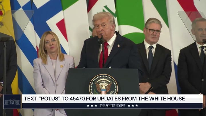 El presidente estadounidense elogió a la primera ministra italiana en la cumbre de Egipto