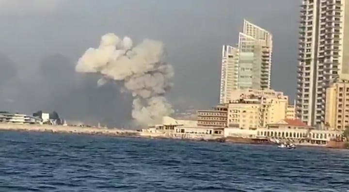 Fuertes explosiones en Beirut