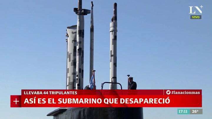 Así es el submarino desaparecido, ARA San Juan