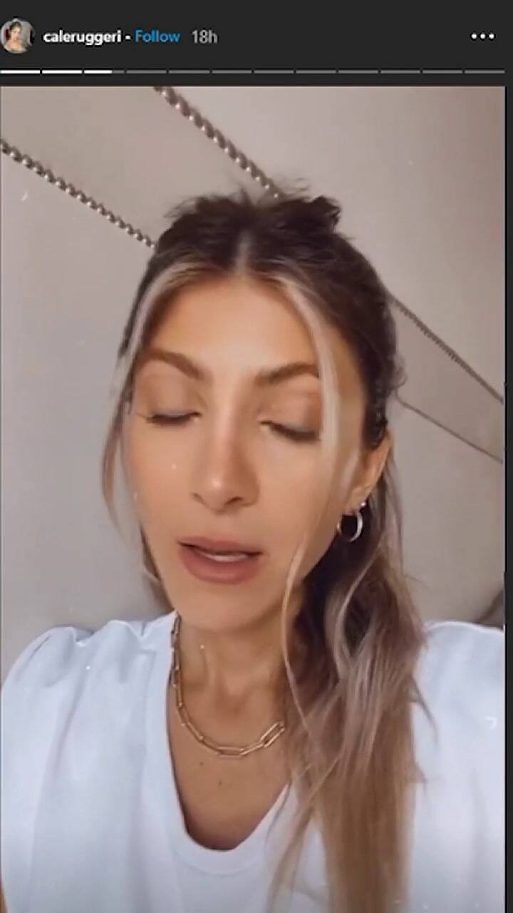 Cande Ruggeri rompió en llanto al hablar de la salud de su papá - Fuente: IG Stories