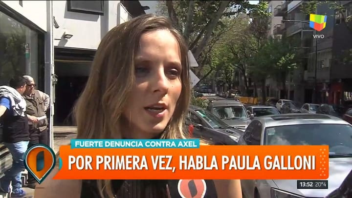 La periodista Paula Galloni habló acerca de su acusación contra Axel