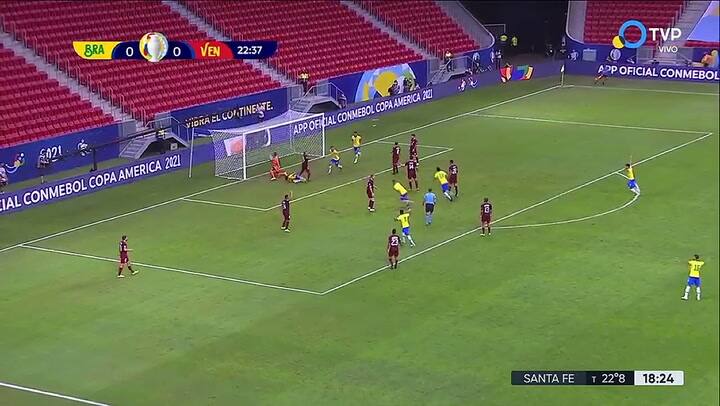 Brasil - Venezuela: gol de Marquinhos a los 23 del primero tiempo