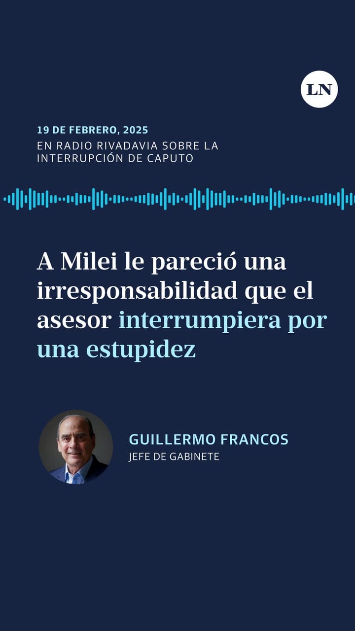 Francos explicó el enojo de Milei por la interrupción de Caputo en su entrevista con Joni Viale