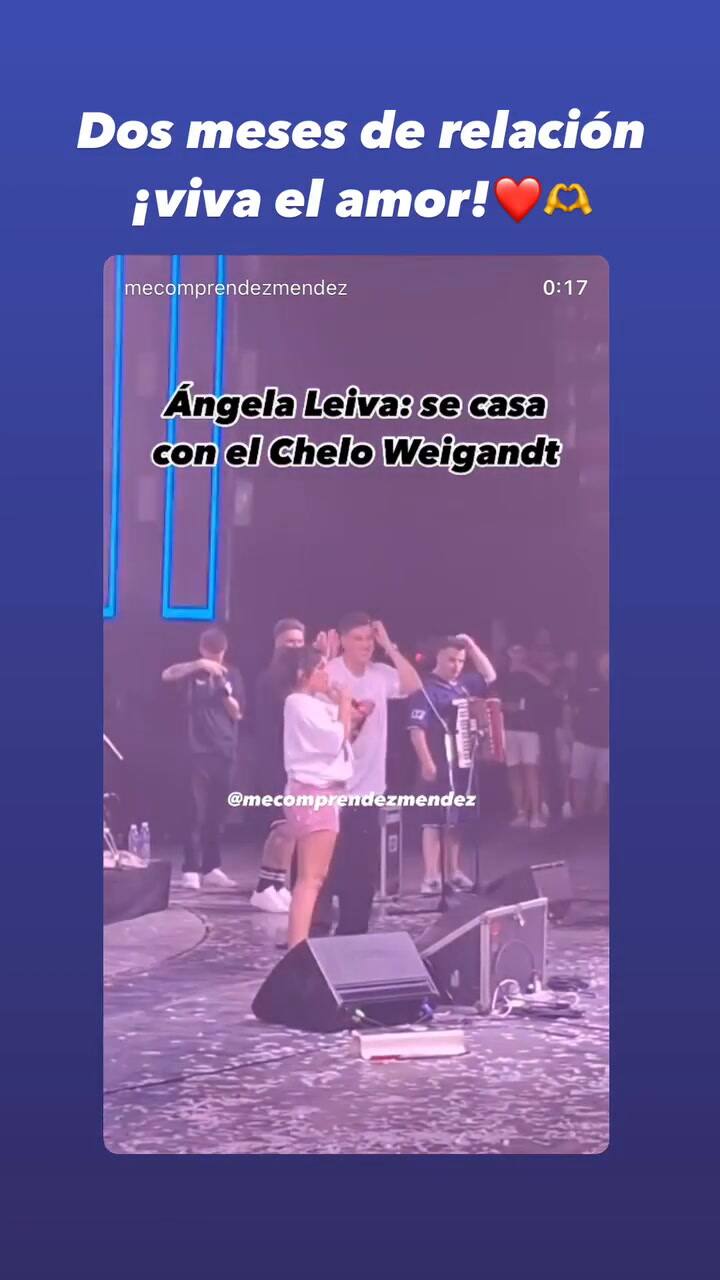 Ángela Leiva anunció que se va a casar con un compañero de Messi a tan sólo 2 meses de noviazgo