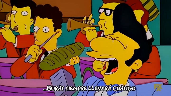 La canción de Tito Puente y su banda en Los Simpson