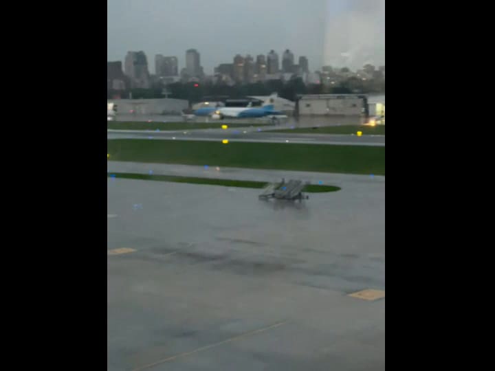 El vuelo rasante del nuevo avión presidencial