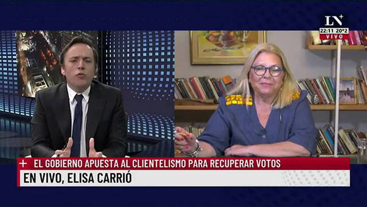 Elisa Carrió en LN+