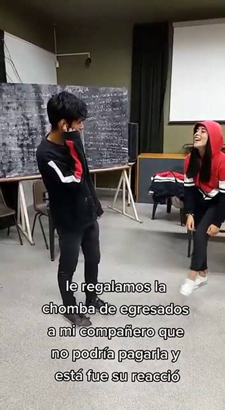 Así sorprendieron a Samuel sus compañeros