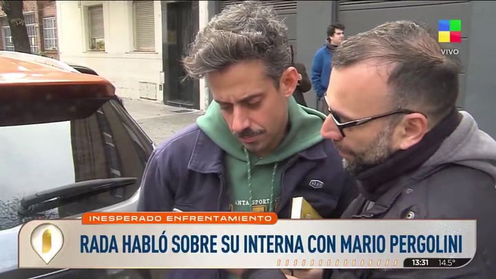 Rada habla de su tenso cruce con Pergolini