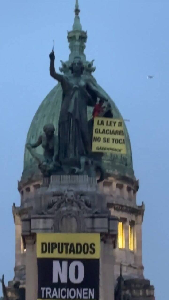 El video que subió Greenpeace en el Congreso