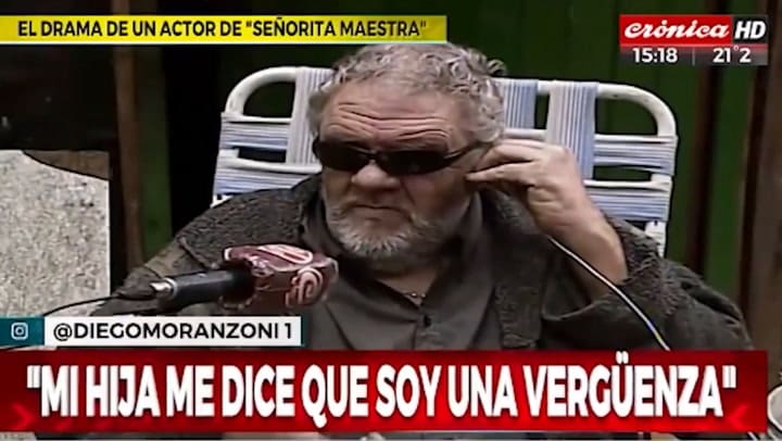Alejandro Lamarque, conocido por su personaje de Palmiro Caballasca, en la indigencia