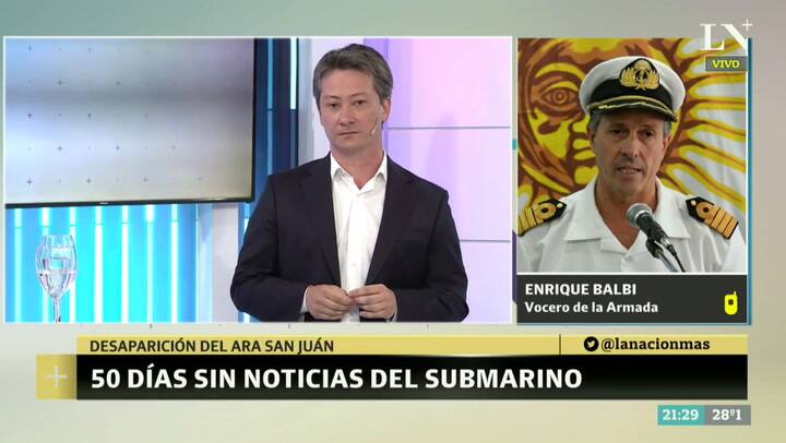 La palabra de Enrique Balbi a 50 días de la desaparición del Ara San Juan