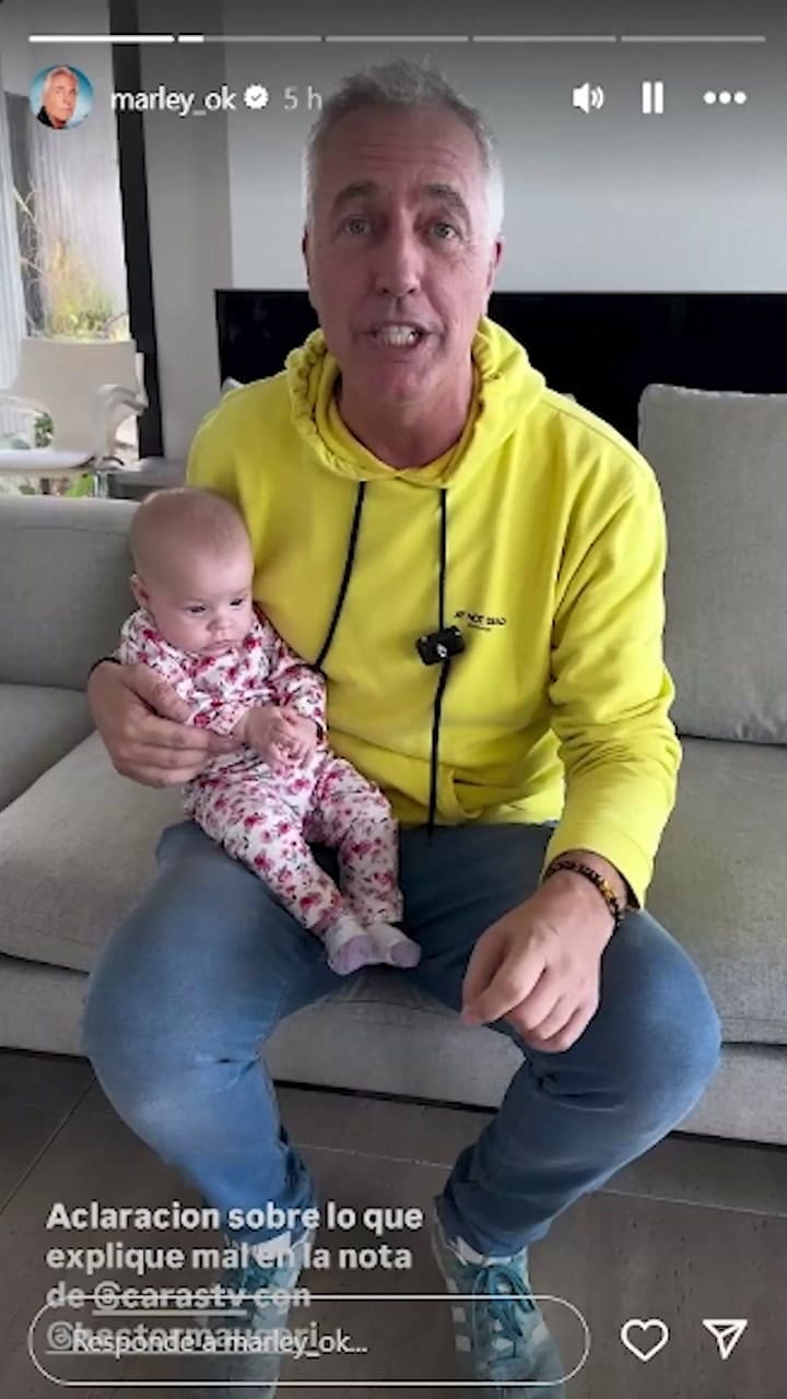 La aclaración de Marley sobre el relato del nacimiento de su hija Milenka