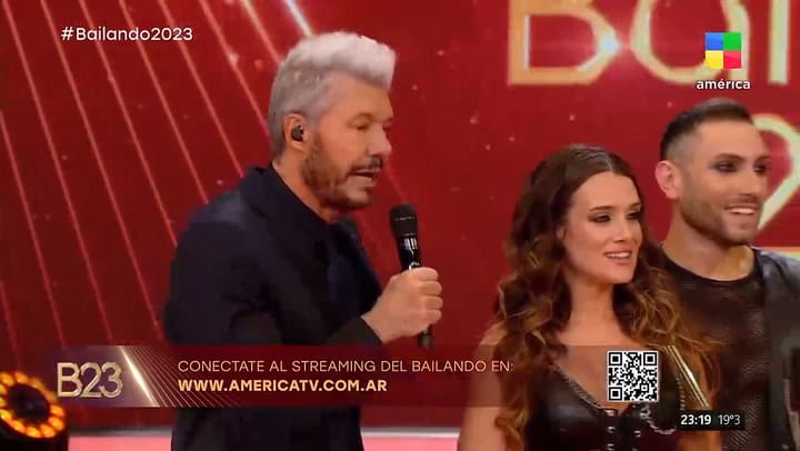 Camila Homs y Angel de Brito mantuvieron un fuerte cruce en el Bailando