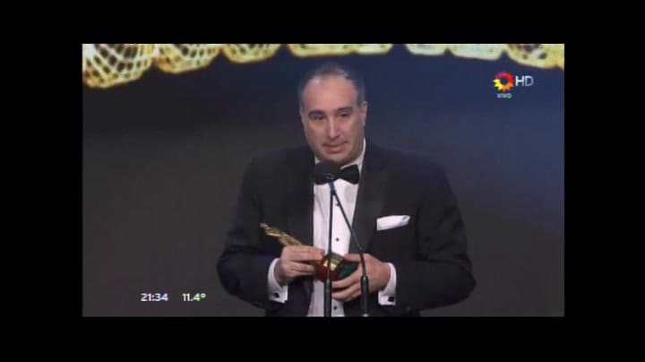 Premios Martín Fierro 2015: Gabriel Anello le dedicó la estatuilla a su fallecida hija