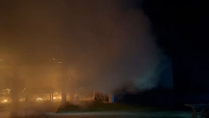 El fuego en la casa del comisario general Néstor Roncaglia