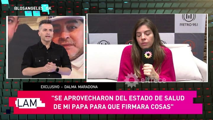 Dalma Maradona habló del saludo frustrado a Cristina Kirchner y de la relación con Rocío Oliva